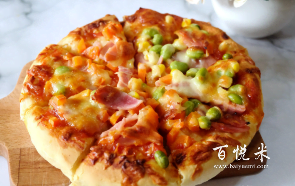 孩子想吃披薩，自己在家就可以做，香軟拉絲，油鹽糖都省了